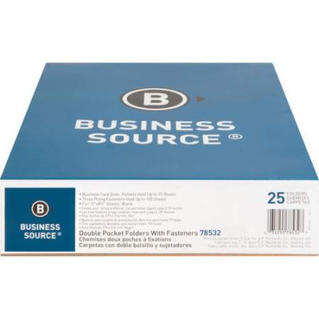 Business Source Letter Recycled Pocket Folder (78532)