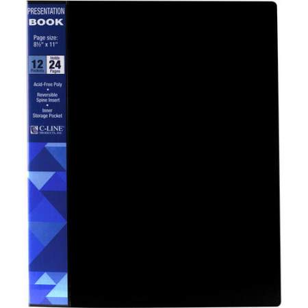 C-Line 12-Pocket Bound Sheet Protector Presentation Book (33120)