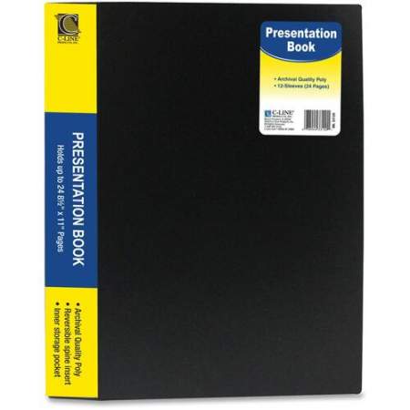 C-Line 12-Pocket Bound Sheet Protector Presentation Book (33120)