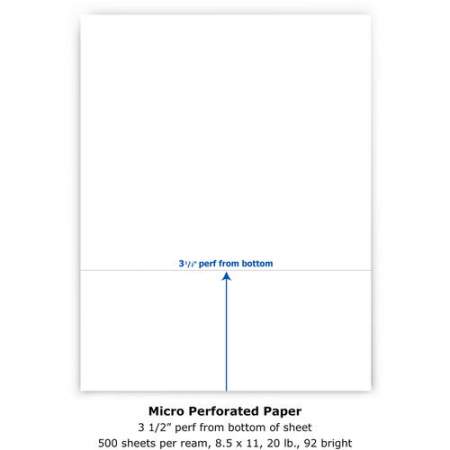 PrintWorks Professional Pre-Perforated Paper for Invoices, Statements, Gift Certificates & More (04128)
