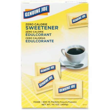 Genuine Joe Sucralose Zero Calorie Sweetener Packets (70468)
