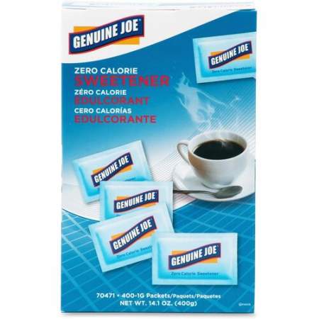Genuine Joe Aspartame Zero Calorie Sweetener Packs (70471)