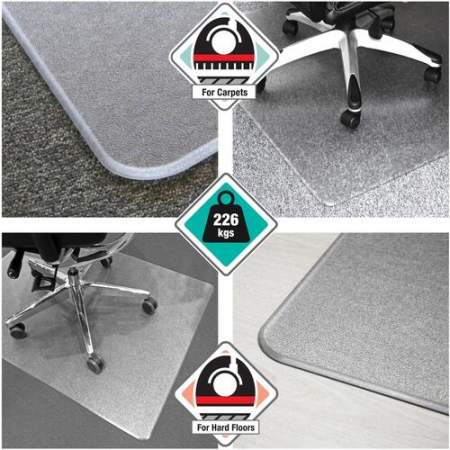 Cleartex Megamat Hard Floor/All Pile Chair Mat (M121525ER)