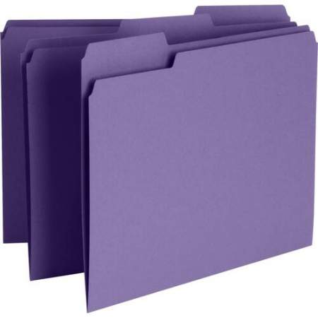 Business Source 1/3 Tab Cut Recycled Top Tab File Folder (44106)
