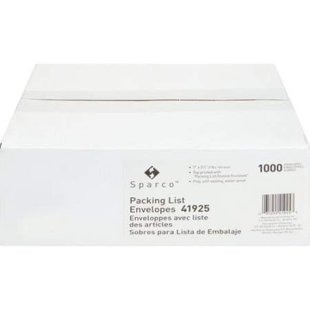 Sparco Pre-labeled Packing Slip Envelope (41925)