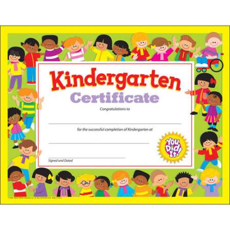 TREND Kindergarten Certificates (17008)
