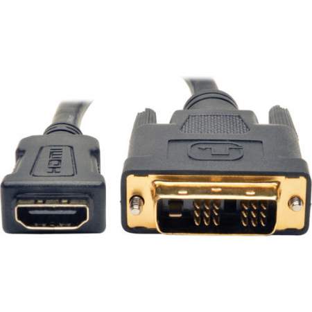 Tripp Lite HDMI to DVI Adapter Cable Connector HDMI to DVI-D F/M 8 Inch (P13008N)