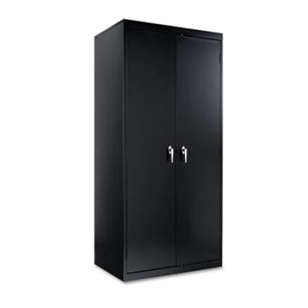 Alera Assembled 78" High Heavy-Duty Welded Storage Cabinet, Four Adjustable Shelves, 36w x 24d, Black (CM7824BK)
