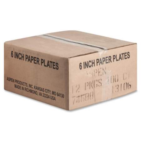 AJM Packaging Coated Paper Plates (CP6OAWH)
