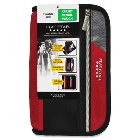 Five Star Xpanz Carrying Case (Pouch) Pencil, Pen, Supplies - Assorted (50206)