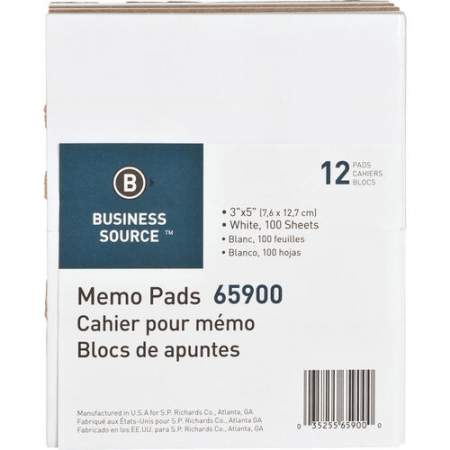 Business Source Plain Memo Pads (65900CT)