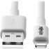 Tripp Lite 10ft Lightning USB/Sync Charge Cable for Apple Iphone / Ipad White 10' (M100010WH)