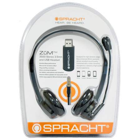 Spracht Z&#362;M Stereo 3.5 and USB Headset (ZUM3500)