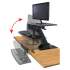 Kantek Desk Clamp On Sit To Stand Workstation Black (STS800)