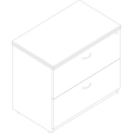 Lorell Chateau Series Mahogany Laminate Desking - 2-Drawer (34312)