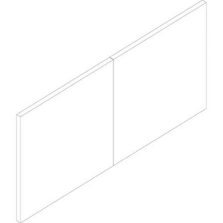 Lorell Essentials Mahogany Wall Hutch Door Kit (59572)