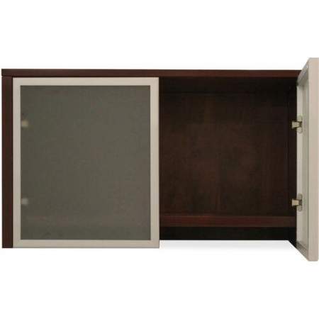 Lorell Wall-Mount Hutch Frosted Glass Door (59576)