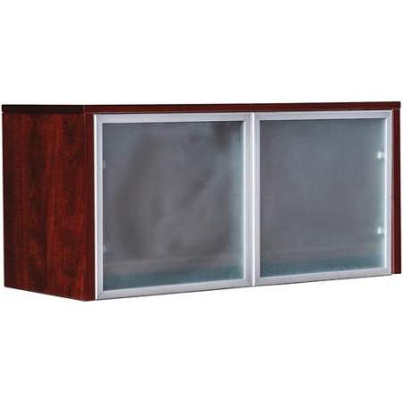 Lorell Wall-Mount Hutch Frosted Glass Door (59576)