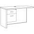 Lorell Mahogany Laminate/Charcoal Modular Desk Series - 2-Drawer (79156)