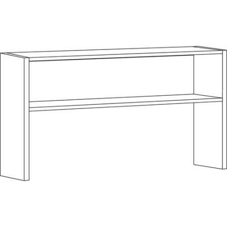 Lorell Modular Desk Series Black Stack-on Hutch (79167)