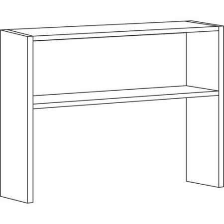 Lorell Modular Desk Series Black Stack-on Hutch (79171)