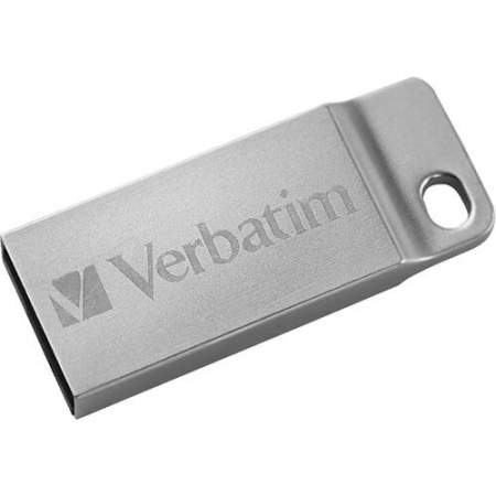 Verbatim 64GB Metal Executive USB Flash Drive - Silver (98750)