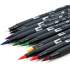 Tombow Dual Brush Art Pen 10-piece Set - Bright Colors (56185)