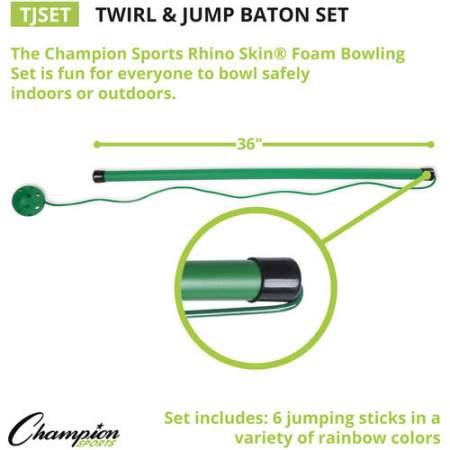 Champion Sports Twirl & Jump Baton Set (TJSET)