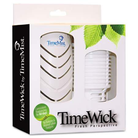 TimeMist TimeWick Automatic Dispenser, 2.25" x 3.25" x 5.75", White (1044155)