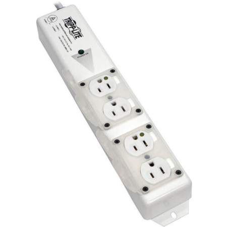 Tripp Lite Safe-IT Power Strip Medical Hospital Grade Antimicrobial UL 60601-1 4 Outlet 6' Cord (PS406HGULTRA)