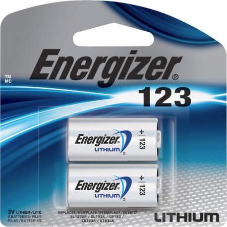 Energizer Lithium 123 3-Volt Battery (EL123APB2CT)
