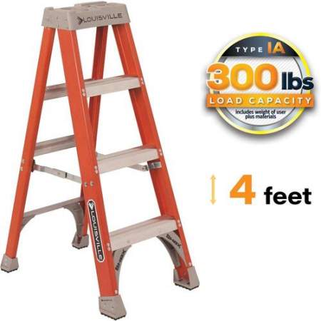 Louisville 4' Fiberglass Step Ladder (FS1504)