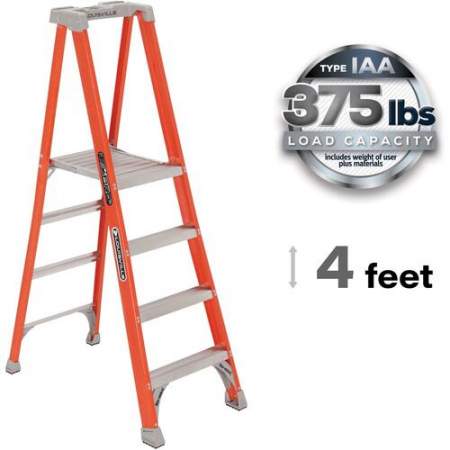 Louisville 4' Fibrglss Platform Step Ladder (FXP1704)