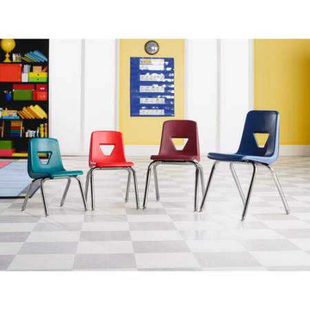Lorell 18" Seat-height Stacking Student Chairs (99891)