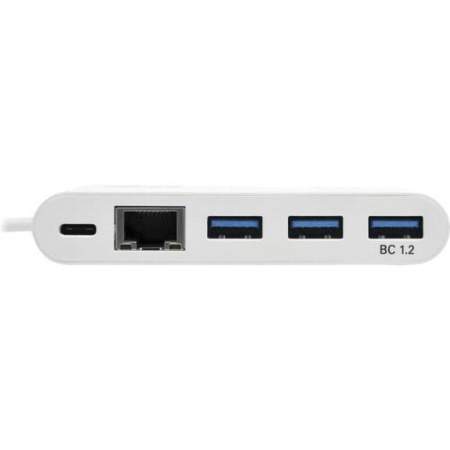 Tripp Lite 3-Port USB-C hub w/ GbE, USB-C Charging USB Type C USB 3.1 Hub (U4600033AGC)
