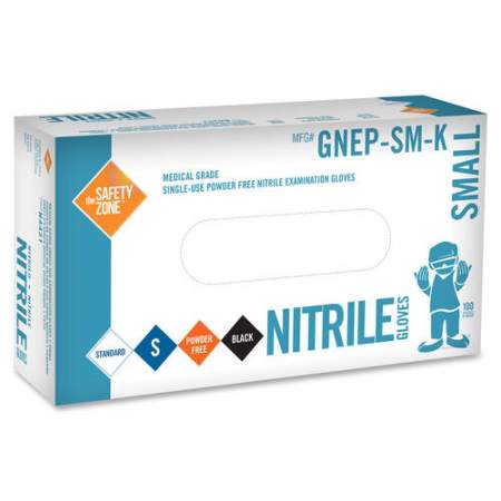 Safety Zone Medical Nitrile Exam Gloves (GNEPSMK)