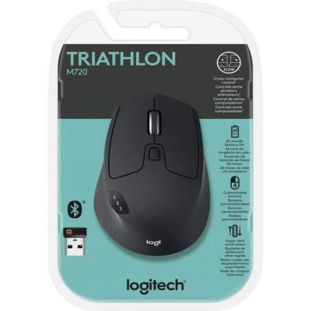 Logitech M720 Triathlon Multi-device Wireless Mouse (910004790)