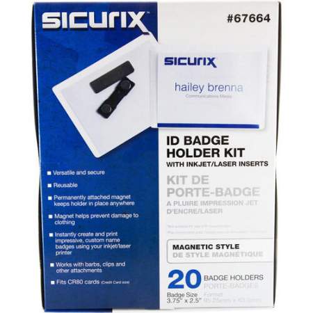 SICURIX Magnetic Custom Badge Kit (67664)