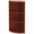 Lorell Essentials Series Cherry Laminate Corner Bookcase (69890)
