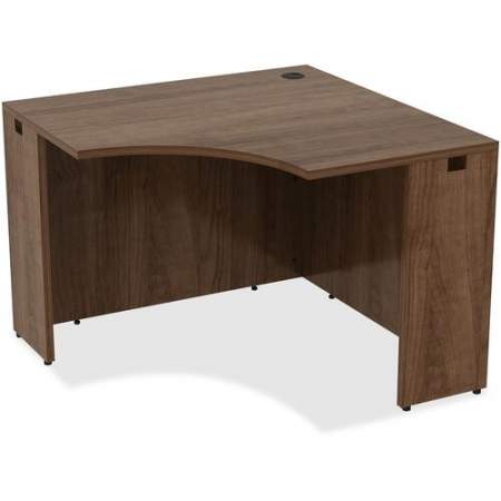 Lorell Essentials Series Walnut Laminate Corner Desk (69953)