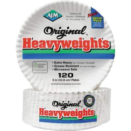 AJM Packaging Original Heavyweights Plates (OH9AJBXWH)