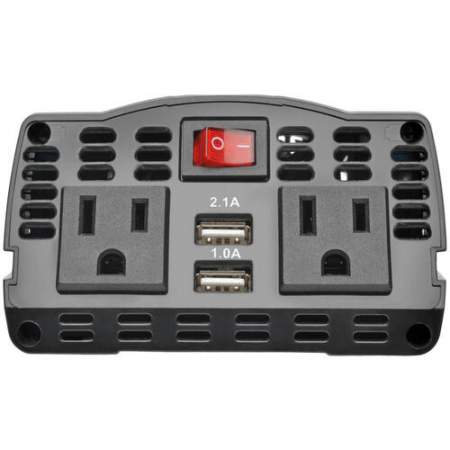 Tripp Lite 375W Car Power Inverter 2 Outlets 2-Port USB Charging AC to DC (PV375USB)