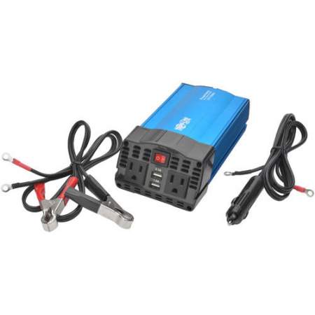 Tripp Lite 375W Car Power Inverter 2 Outlets 2-Port USB Charging AC to DC (PV375USB)