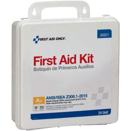 First Aid Only 50-Person Unitized Plastic First Aid Kit - ANSI Compliant (90601)