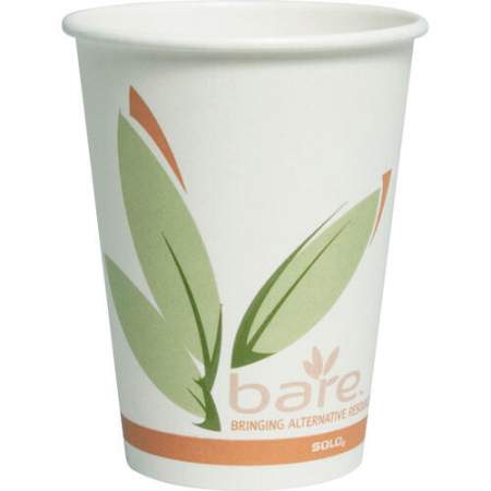 Solo Bare Paper Hot Cups (412RCNJ8484)