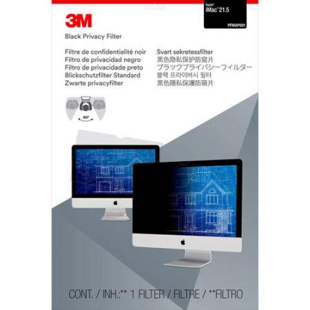 3M Privacy Filter PFMAP001 for Apple iMac 21.5 Black, Glossy, Matte