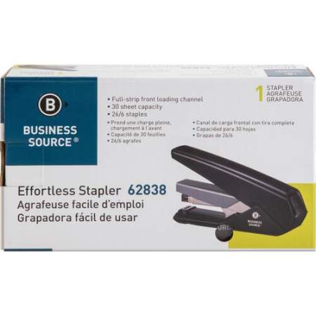 Business Source Full Strip Flat-Clinch Stapler (62838)