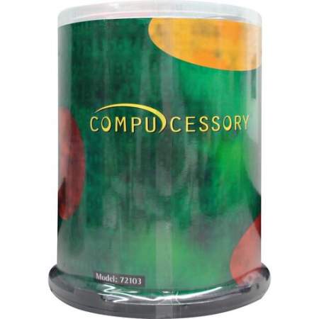 Compucessory DVD Recordable Media - DVD-R - 16x - 4.70 GB - 100 Pack (72103)