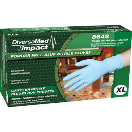 DiversaMed 8 mil Disposable Powder-free Nitrile Exam Gloves (8648LCT)