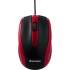 Verbatim Corded Notebook Optical Mouse - Red (99742)